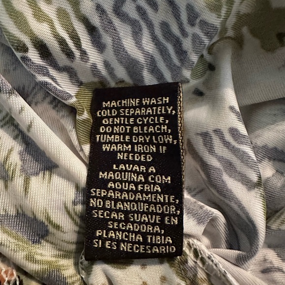 Animal print top; rouched on the side: size L - Picture 6 of 6